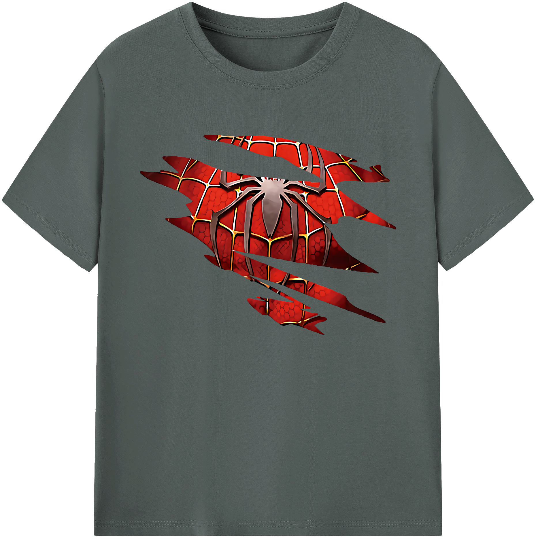 （画像用） Spider Man スパイダーマン 綿100％ メンズ半袖Tシャツ｜肌触りやわらか＆通気性